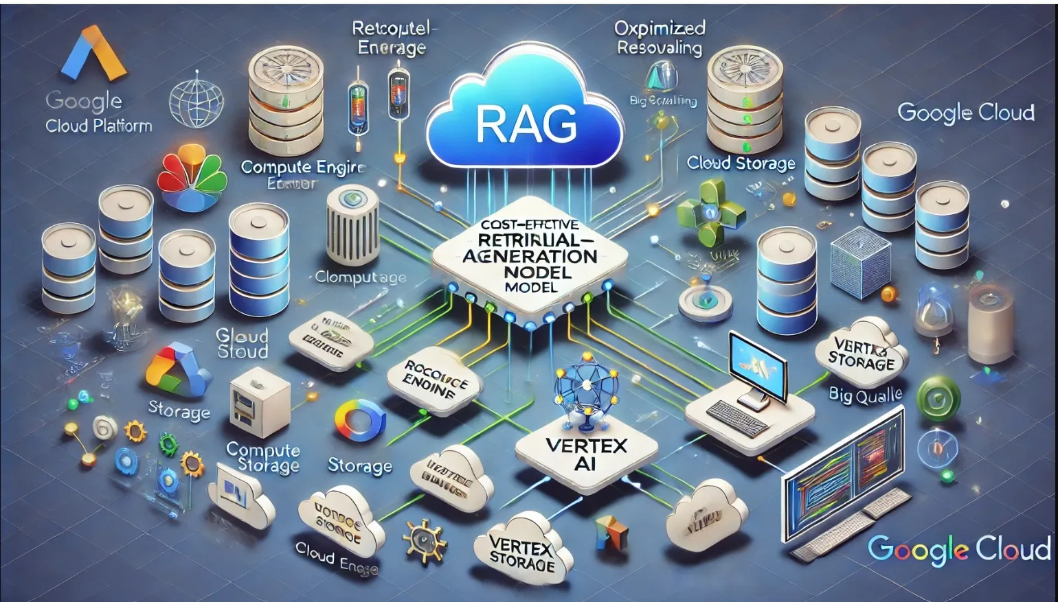 Cost-effective RAG model deployment on Google Cloud Platform